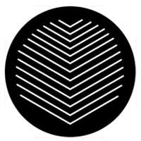 ROSCO:250-74003 -- 74003 Symmetric 3 Steel Metal Gobo, Size: Specify
