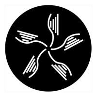 ROSCO:250-74060 -- 74060 Organic 10 Steel Metal Gobo, Size: Specify