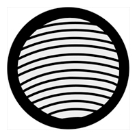 ROSCO:250-74066 -- 74066 Organic 16 Steel Metal Gobo, Size: Specify