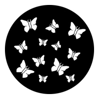 ROSCO:250-76508 -- 76508 Butterflies Steel Metal Gobo, Size: Specify