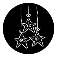 ROSCO:250-76536 -- 76536 Dangling Stars Steel Metal Gobo, Size: Specify