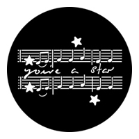 ROSCO:250-76554 -- 76554 You'Re A Star Steel Metal Gobo, Size: Specify