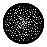 ROSCO:250-76559 -- 76559 Random Pixels Steel Metal Gobo, Size: Specify