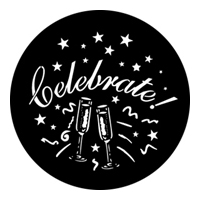 ROSCO:250-76588 -- 76588 Celebration Drinks Steel Metal Gobo, Size: Specify