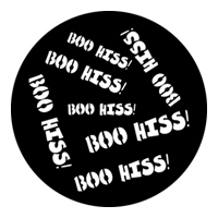 ROSCO:250-76592 -- 76592 Panto Words 4 Steel Metal Gobo, Size: Specify