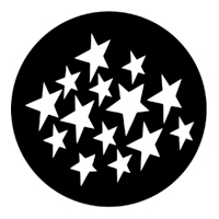 ROSCO:250-77112 -- 77112 Stars 1 Steel Metal Gobo, Size: Specify