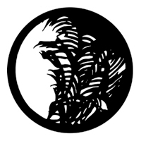 ROSCO:250-77127 -- 77127 Palm Leaf Steel Metal Gobo, Size: Specify