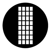 ROSCO:250-77142 -- 77142 Georgian Steel Metal Gobo, Size: Specify
