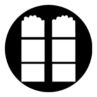 ROSCO:250-77143 -- 77143 French Windows Steel Metal Gobo, Size: Specify