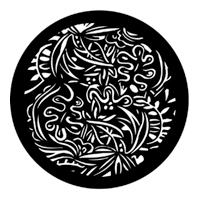 ROSCO:250-77212 -- 77212 Tropical Flora Steel Metal Gobo By John Haupt, Size: Specify