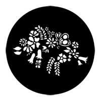 ROSCO:250-77214 -- 77214 Floral 5 Steel Metal Gobo, Size: Specify