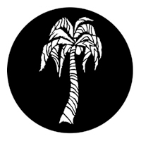 ROSCO:250-77222 -- 77222 Tropical Palm Steel Metal Gobo By Leon Rosenthal, Size: Specify