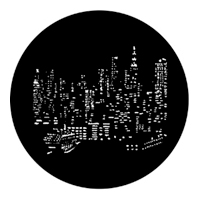 ROSCO:250-77287 -- 77287 Nyc Skyline Steel Metal Gobo By Ken Billington, Size: Specify