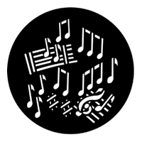 ROSCO:250-77300 -- 77300 Dance Steel Metal Gobo, Size: Specify