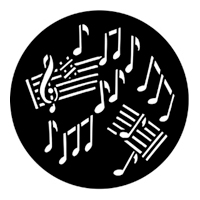 ROSCO:250-77301 -- 77301 Jazz Steel Metal Gobo, Size: Specify