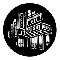 ROSCO:250-77309 -- 77309 Broadway 2 Steel Metal Gobo, Size: Specify