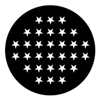 ROSCO:250-77317 -- 77317 Stars 3 Steel Metal Gobo, Size: Specify