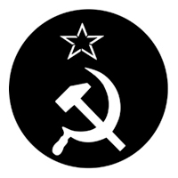 ROSCO:250-77341 -- 77341 Hammer & Sickle Steel Metal Gobo, Size: Specify