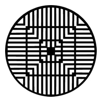 ROSCO:250-77390 -- 77390 Geometrics 10 Steel Metal Gobo, Size: Specify