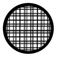 ROSCO:250-77424 -- 77424 Plaid Steel Metal Gobo, Size: Specify