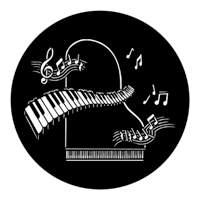 ROSCO:250-77435 -- 77435 Piano Forte Steel Metal Gobo, Size: Specify