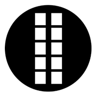 ROSCO:250-77511 -- 77511 Linear Steel Metal Gobo, Size: Specify