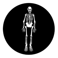 ROSCO:250-77557 -- 77557 Skeleton Steel Metal Gobo, Size: Specify