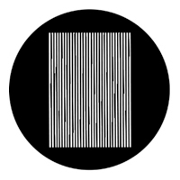 ROSCO:250-77620 -- 77620 Moire Lines Steel Metal Gobo, Size: Specify