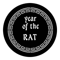 ROSCO:250-77652H -- 77652H Year Of The Rat Steel Metal Gobo, Size: Specify