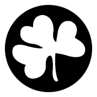 ROSCO:250-77667 -- 77667 Shamrock Steel Metal Gobo, Size: Specify