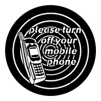 ROSCO:250-77698 -- 77698 Mobile Phone Steel Metal Gobo, Size: Specify