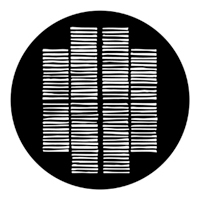 ROSCO:250-77701 -- 77701 Shutters Steel Metal Gobo By Jules Fisher, Size: Specify