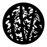 ROSCO:250-77734 -- 77734 Pine Trees Steel Metal Gobo By Marsha Eck, Size: Specify