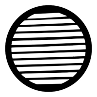 ROSCO:250-77739 -- 77739 Parallel Breakup Steel Metal Gobo By Kirk Bookman, Size: Specify