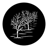 ROSCO:250-77744 -- 77744 Three Trees Steel Metal Gobo By Tom Sturge, Size: Specify