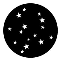 ROSCO:250-77752 -- 77752 Stars 4 Steel Metal Gobo By Jules Fisher, Size: Specify
