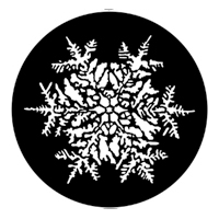 ROSCO:250-77771 -- 77771 Snowflake Steel Metal Gobo By Jules Fisher, Size: Specify