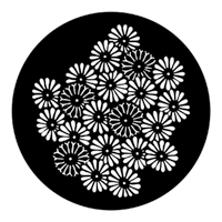 ROSCO:250-77773 -- 77773 Flowers Steel Metal Gobo By Jules Fisher, Size: Specify