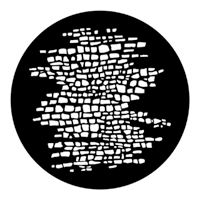 ROSCO:250-77787 -- 77787 Cobblestones Steel Metal Gobo By Ed Wittstein, Size: Specify