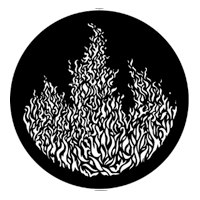 ROSCO:250-77859 -- 77859 Flames 3 Steel Metal Gobo, Size: Specify
