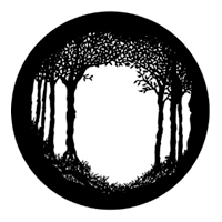 ROSCO:250-77860 -- 77860 Glade Steel Metal Gobo, Size: Specify