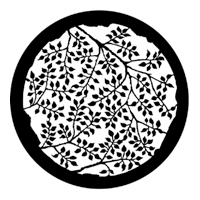 ROSCO:250-77863 -- 77863 Branching Leaves (Positive) Steel Metal Gobo, Size: Specify