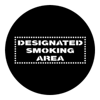 ROSCO:250-77881 -- 77881 Designated Smoking Area Steel Metal Gobo, Size: Specify