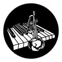 ROSCO:250-77933 -- 77933 Piano Bar Steel Metal Gobo, Size: Specify