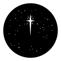 ROSCO:250-77941 -- 77941 Christmas Stars Steel Metal Gobo, Size: Specify