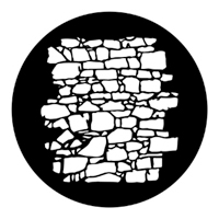 ROSCO:250-77951 -- 77951 Dry Stone Wall 2 Steel Metal Gobo, Size: Specify