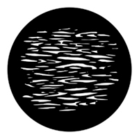 ROSCO:250-77955 -- 77955 Ripple Breakup Steel Metal Gobo, Size: Specify