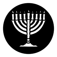 ROSCO:250-78007 -- 78007 Candles/Menorah Steel Metal Gobo, Size: Specify