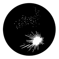 ROSCO:250-78011 -- 78011 Fireworks 5A Steel Metal Gobo, Size: Specify