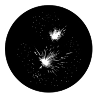 ROSCO:250-78012 -- 78012 Fireworks 5B Steel Metal Gobo, Size: Specify